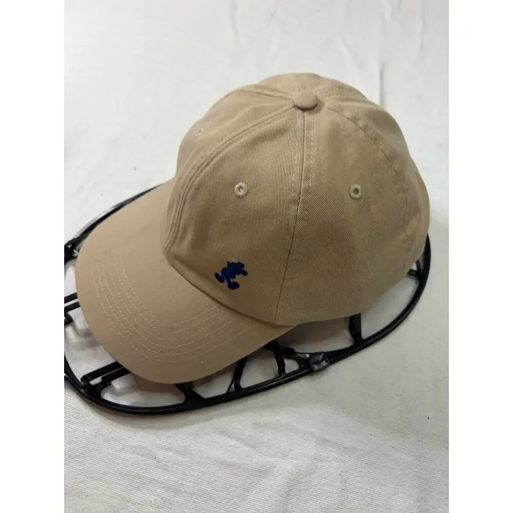 Disney Parks Mickey Mouse Dad Hat Adult Khaki Cotton Adjustable Baseball Cap